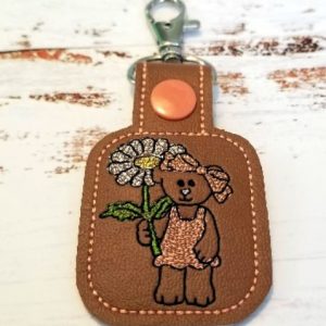 Flower Bear Snap Tab