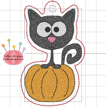 Cat In Pumpkin Ornament