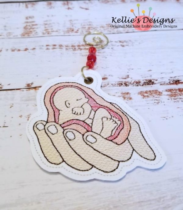 Unborn Baby In His Hands Ornament