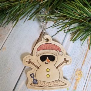 Beach Snowman Ornament