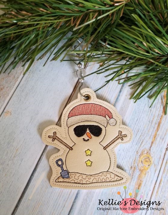 Beach Snowman Ornament