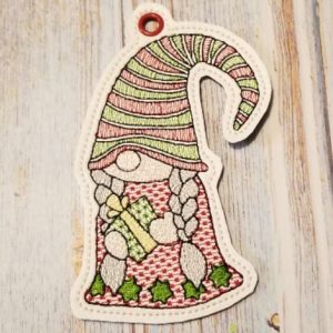 Gnome With Present Ornament