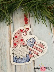Patriotic Gnome Ornament
