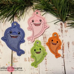 Shark Family Ornament Set