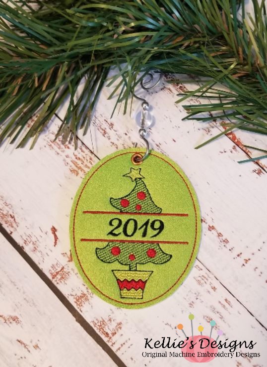 Split Christmas Tree Ornament