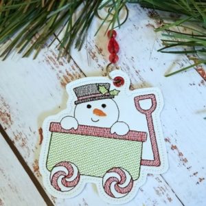 Peeking Snowman Ornament