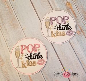 Pop Clink Kiss Coaster