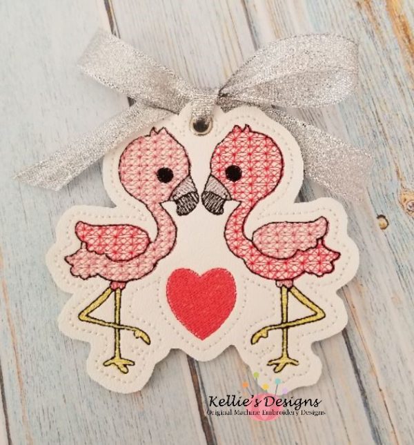Flamingo Love Ornament