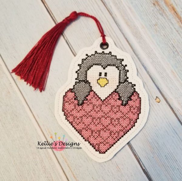Penguin With Heart Ornament