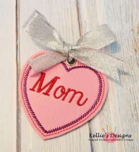 Mom Heart Ornament